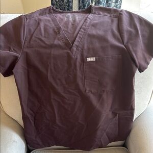 Espresso Brown Figs Scrub Top